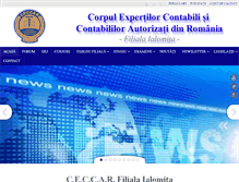 Tablet Screenshot of ceccarialomita.ro